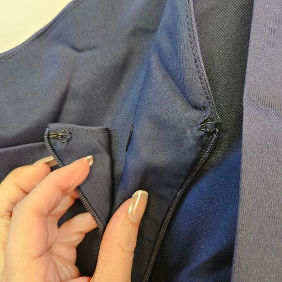 Alfred Sung Midnight One‎ Shoulder Bow Satin Gown Size 12R NWT Holidays Party - Picture 5 of 9